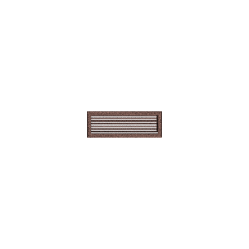Kratka Oskar miedziana malowana z żaluzją 17x49