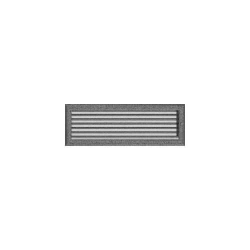 Kratka Oskar czarno-srebrna z żaluzją 17x49