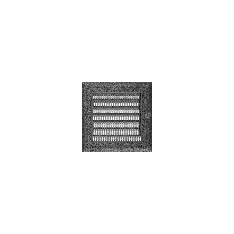 Kratka Oskar czarno-srebrna z żaluzją 17x17